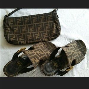 Fendi zucca bag and shoes (SOLD)